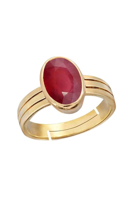 Buy Kirti Sales 13.25 Ratti 12.50 Carat Natural Ruby Stone Manik Ring  Adjustable Panchdhatu Ring for Men & Women at Amazon.in