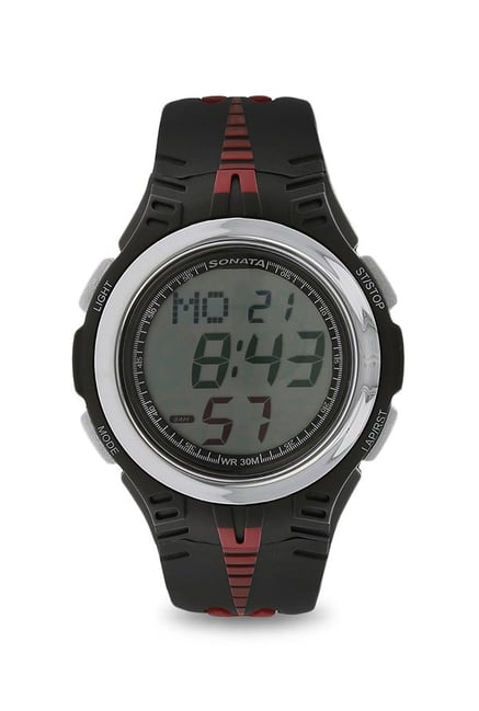 sonata 77034pp01 digital watch