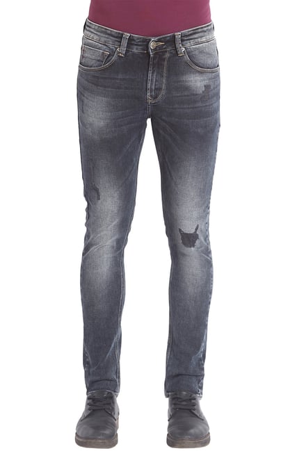 spykar distressed jeans