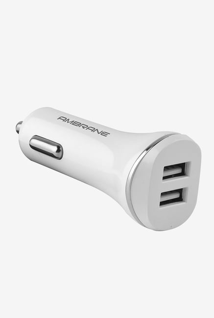 Buy Ambrane ACC-66 Dual Port Turbo Universal Car Charger