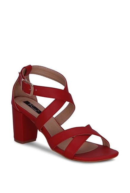 Buy Kielz Red Cross Strap Sandals for Women at Best Price Tata CLiQ