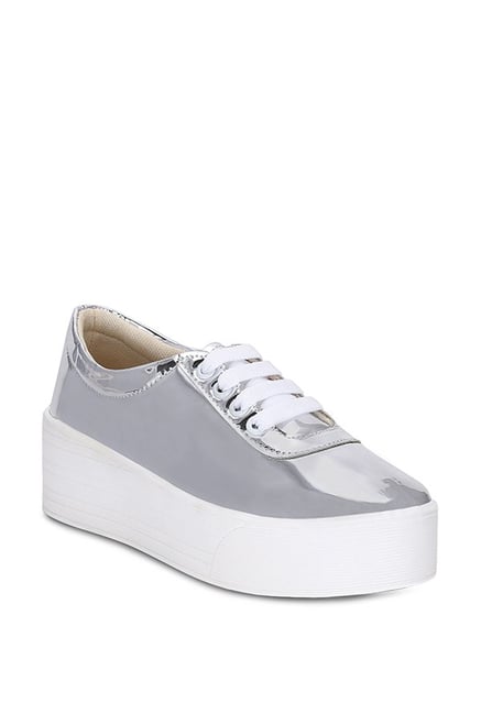 Buy Kielz Silver Casual Sneakers for Women at Best Price Tata CLiQ
