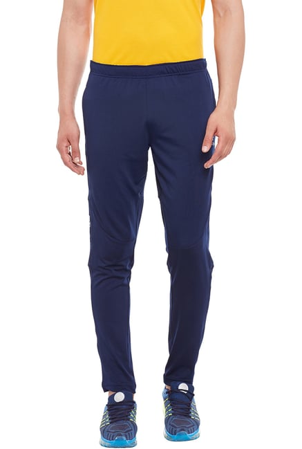 Alcis Dark Blue Mid Rise Track Pants