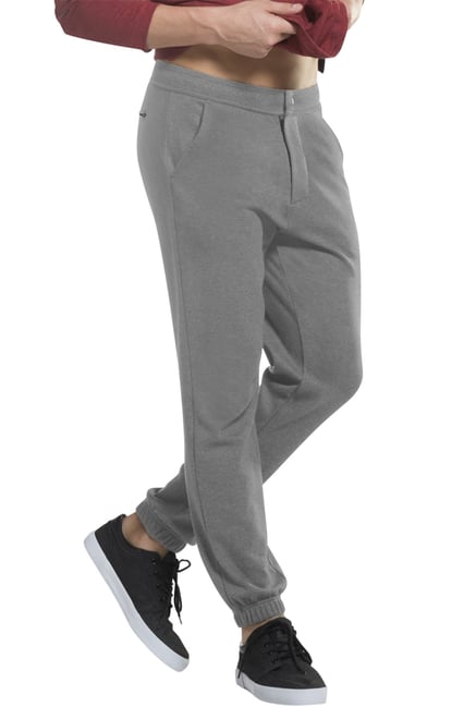 Buy Jockey Dark Grey Mid Rise Joggers for Men Online @ Tata CLiQ