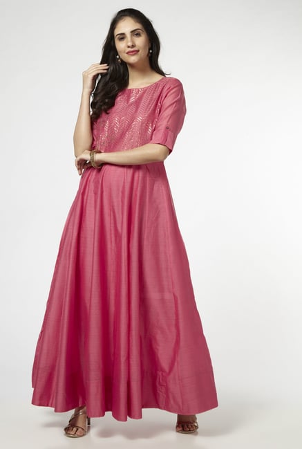 Buy Vark by Westside Pink Maxi Dress for Women Online @ Tata CLiQ