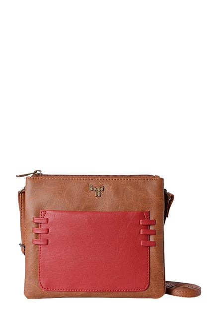 Baggit Essence Bindas Caramel Red Sling Bag For Women At Best Baggit Essence Bindas Caramel Red Sling Bag