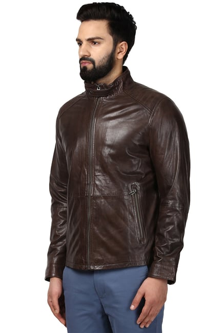 Raymond on sale leather jacket