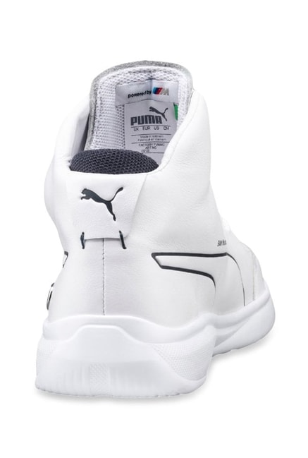 BMW MS Mid White Ankle High Sneakers 