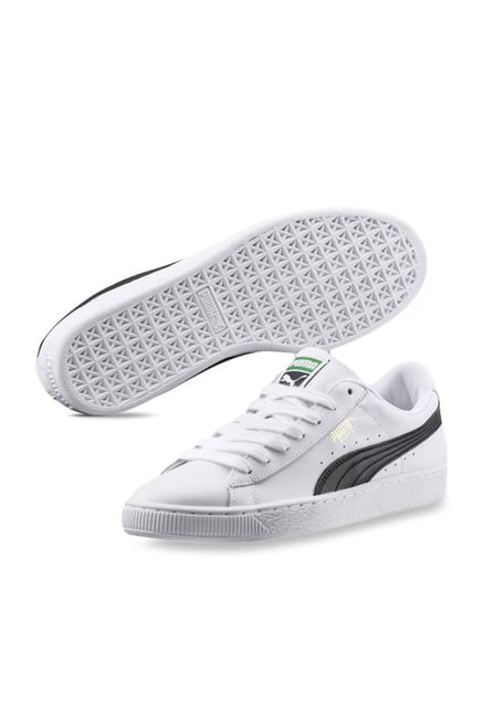 Buy Puma Basket Classic LFS White Black Sneakers for Men at Best