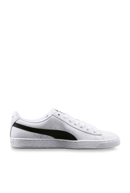 Buy Puma Basket Classic LFS White Black Sneakers for Men at Best