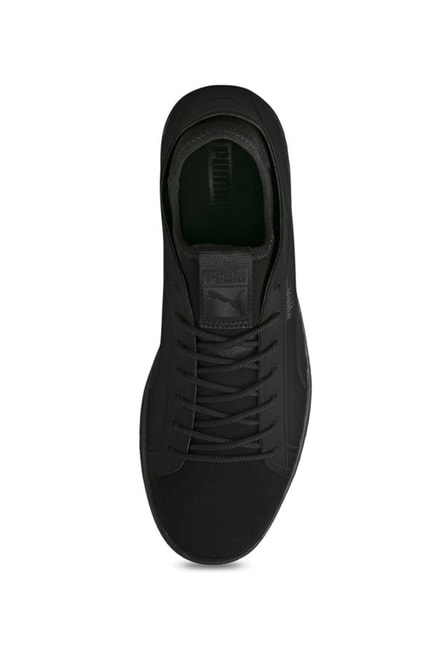 puma basket classic sock lo black sneakers