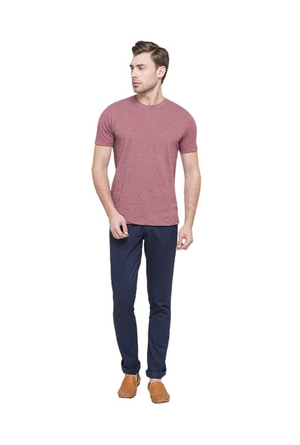 blue slim chinos