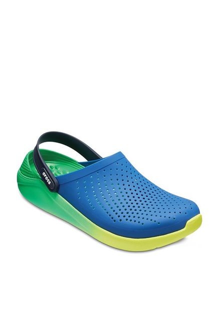 Crocs LiteRide Blue Jean \u0026 Green Back 