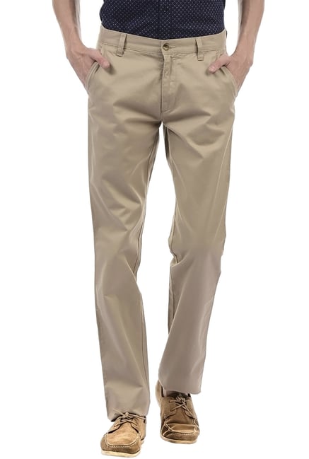 Arrow Sport Slim Fit Men Beige Trousers  Buy Arrow Sport Slim Fit Men  Beige Trousers Online at Best Prices in India  Flipkartcom