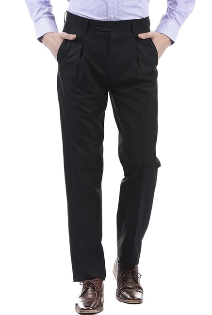Arrow Formal Trousers  Buy Arrow Pleated Front Regular Fit Trousers Online   Nykaa Fashion