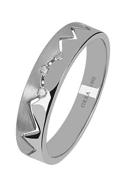 ORRA Overt 950 Platinum & 0.07 ct Diamond Ring