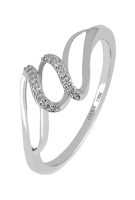 ORRA Nuit 950 Platinum & 0.04 ct Diamond Ring