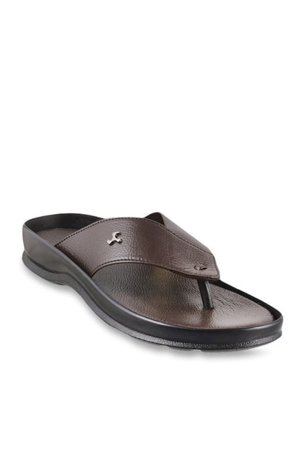 mochi dark brown thong sandals