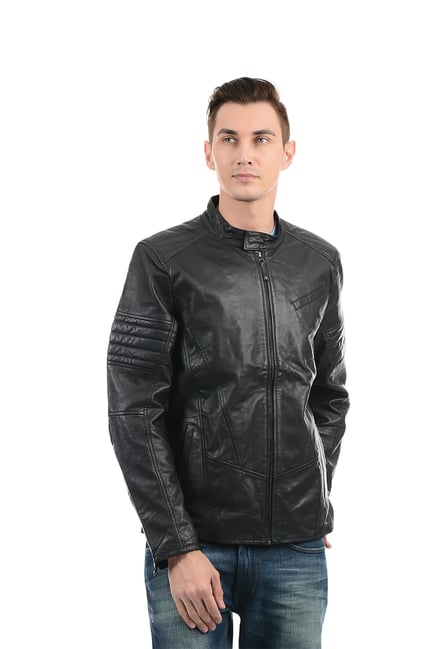 Izod Black Full Sleeves Regular Fit Jacket For Men Tata Cliq - Izod Men S Leather Jacket Izod Black Full Sleeves Regular Fit Jacket For Men Tata Cliq - Izod Men S Leather Jacket