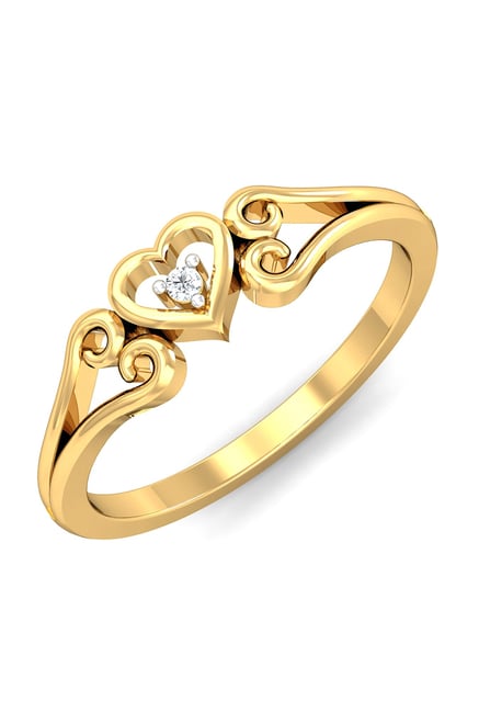 Buy P.N.Gadgil Jewellers Dreamy 18k Gold & 0.015 ct Diamond Ring Online ...