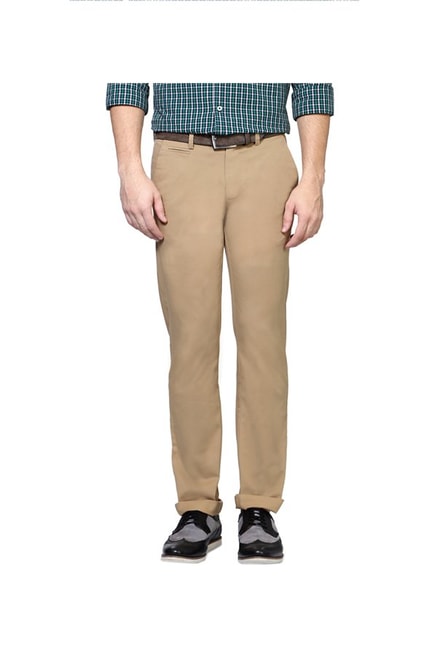 Buy Men Grey Solid Regular Fit Trousers Online  194652  Peter England