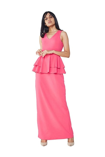 maxi dresses tata cliq