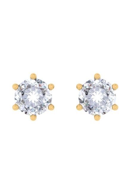 Buy Velvetcase Classic 10k Gold 0 5 Ct Diamond Earrings Online