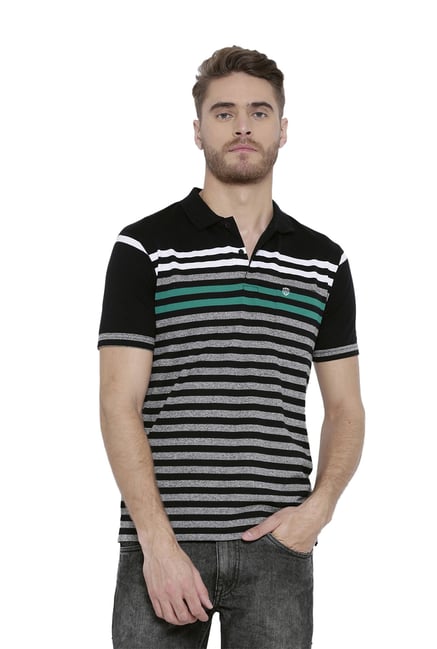 Buy Duke Black Regular Fit Half Sleeves T-Shirt for Men Online