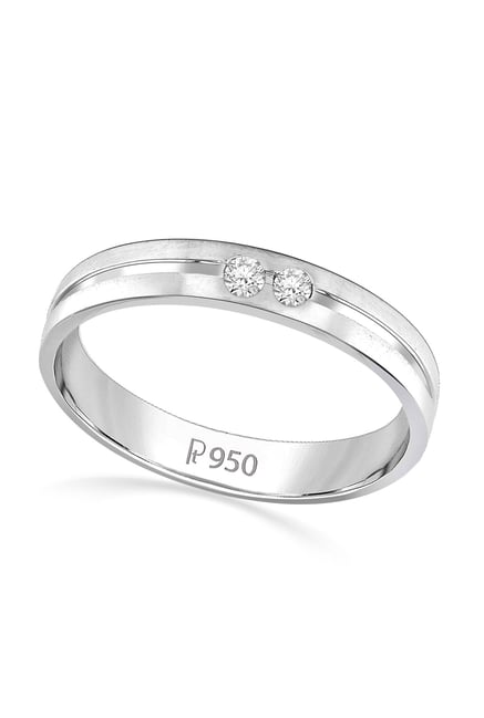 Buy Bold Platinum and Diamond Men's Ring Online | ORRA