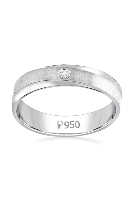 Buy Mine Platinum PT 950 Purity Band Ring for Women Online