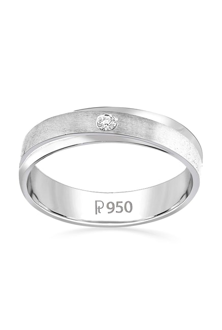 Buy Exquisite Paisley Platinum Rings | GRT Jewellers