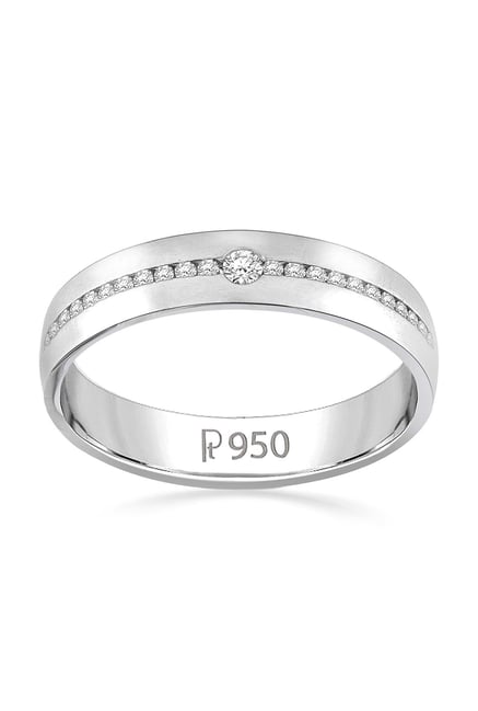Buy 0.5 Carat 14k White Gold Zirconia Wedding Ring Pretty Raw Pair |  GLAMIRA.co.uk