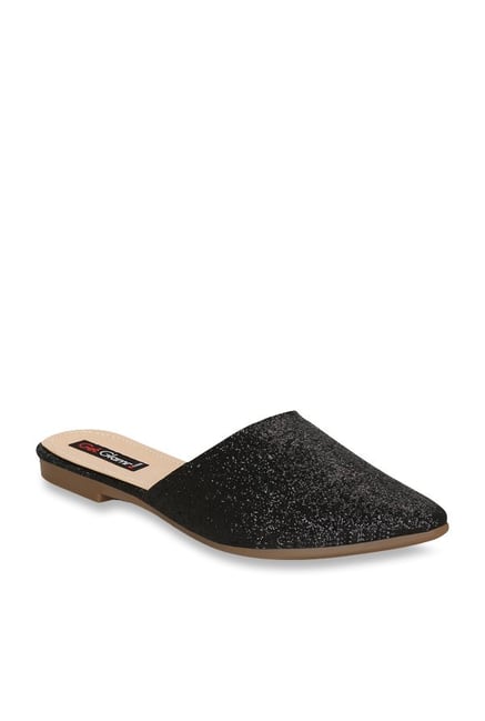 black mule shoes