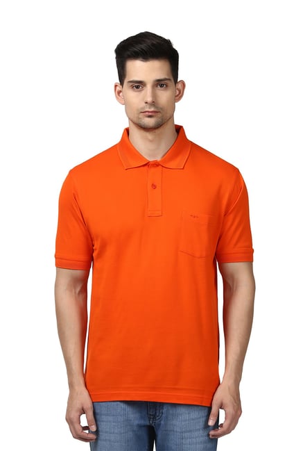 orange polo shirt outfit