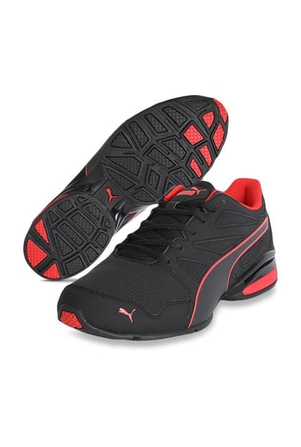 Puma Men's Tazon Modern SL FM Black & Flame Scarlet Running Shoes from ...