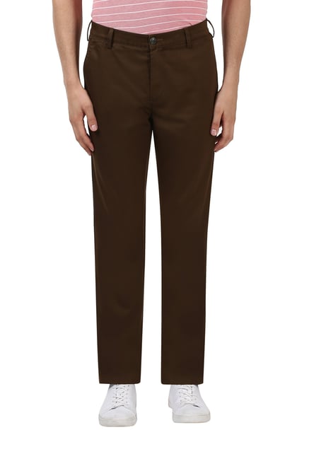 Buy Van Heusen Men Custom Fit Formal Trousers - Trousers for Men 25544978 |  Myntra