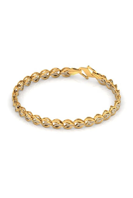 Caratlane Juana Leaf Linked 22k Gold Bracelet For Women At Best Caratlane Juana Leaf Linked 22k Gold Bracelet