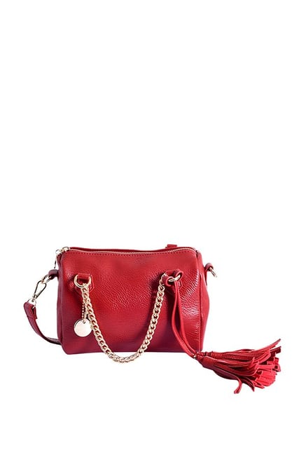 lino perros red handbag