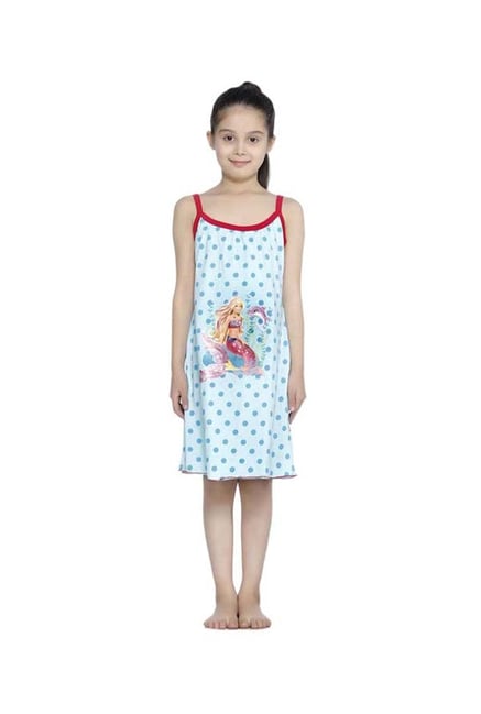 Bodycare Proteens Kids Blue Printed Nightdress