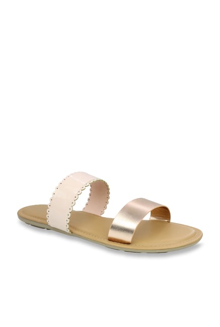 gold casual sandals