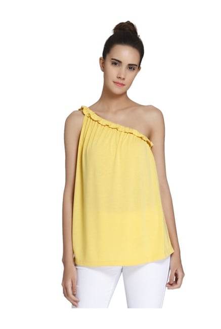 Vero Moda Cream Gold Sleeveless Top