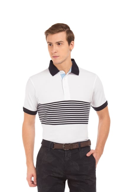 Buy Nautica White Half Sleeves Polo T-shirt for Men Online Tata CLiQ