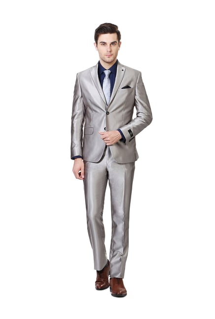 van heusen light grey suit
