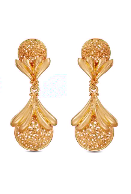 Tanishq 22k Gold Earrings Online At Best Price Tata Cliq Tanishq 22k Gold Earrings