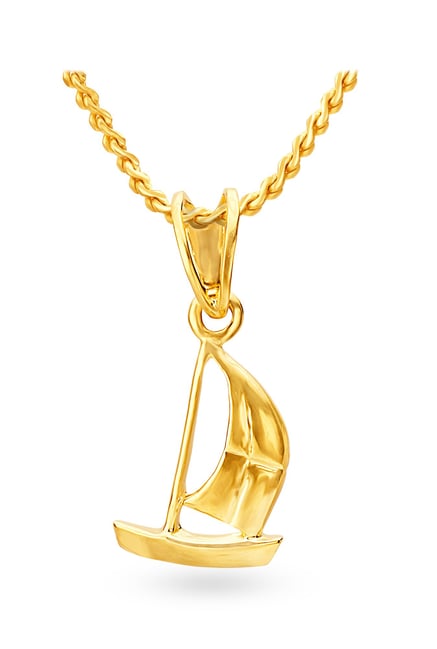 Tanishq Sailboat 22KT Gold Pendant