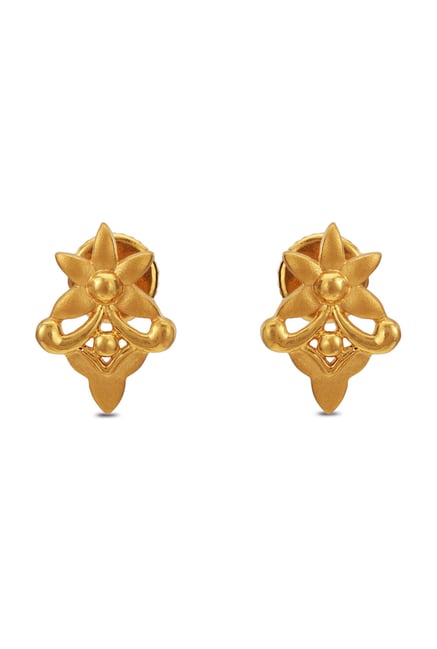 Tanishq 22kt Gold Earrings Online At Best Price Tata Cliq Tanishq 22k Gold Earrings