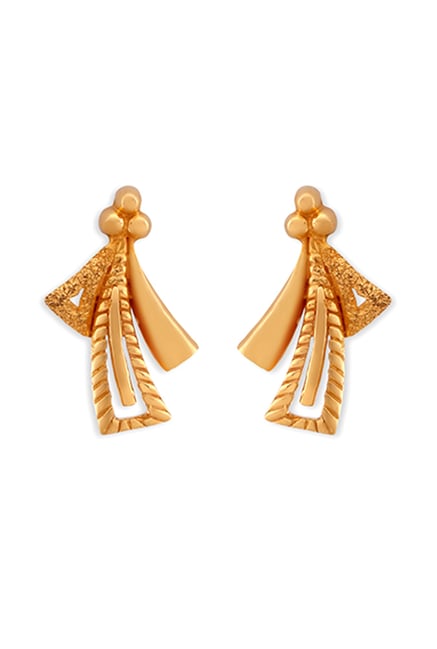 Buy Tanishq Triangle 22k Gold Earrings Online At Best Price @ Tata CLiQ