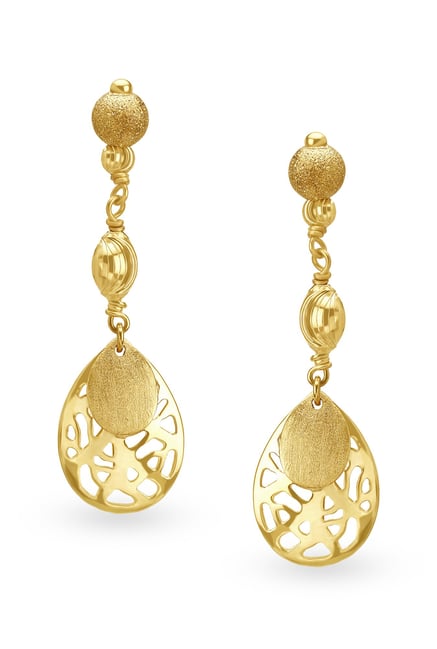 Tanishq 22k Gold Earrings Online At Best Price Tata Cliq Tanishq 22k Gold Earrings
