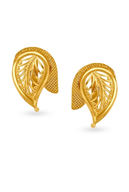 Buy Tanishq Heart 22 kt Gold Earrings Online At Best Price @ Tata CLiQ