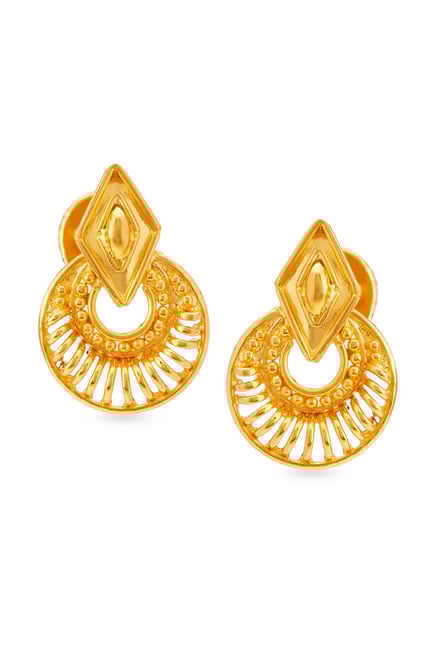 Tanishq 22k Gold Earrings Online At Best Price Tata Cliq Tanishq 22k Gold Earrings